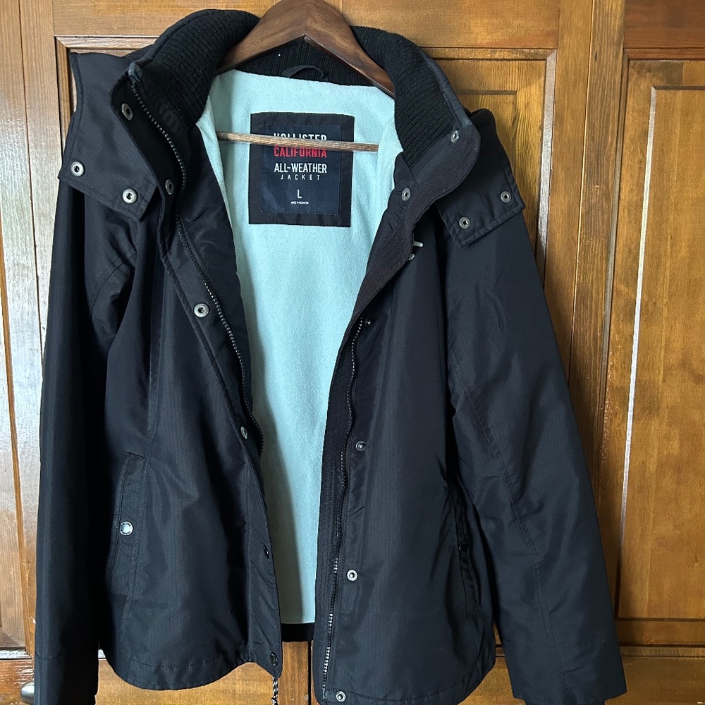 Hollister All-weather jacket black